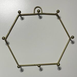 Hexagonal Gold Wall Decor